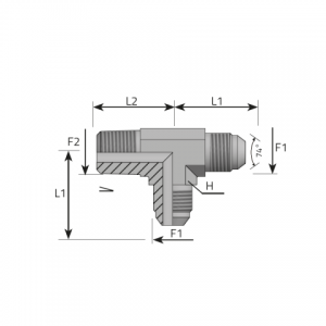 Адаптер - тройник 2 x AG-JIC / 1 x AGR-K (боковое соединение). (TMJ.MGK.B)